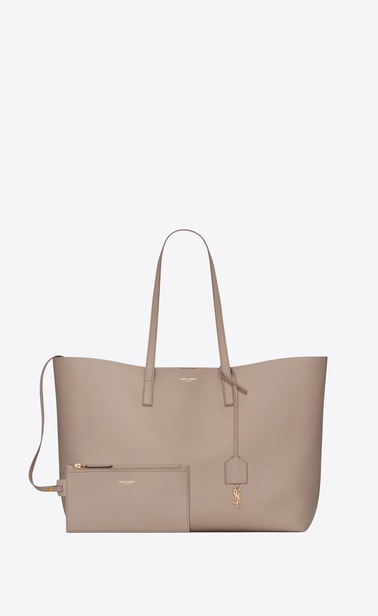 Saint Laurent E/W shopping bag in soft leather